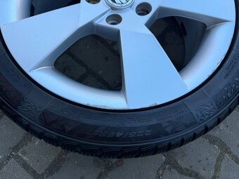ORIGINÁL Alu Škoda DENOM R17, 5x112 - ZIMNÍ PNEU - 12