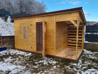 Záhradní dřevený domek doprava zdarma - 12