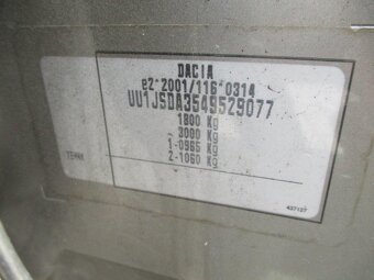 DACIA LODGY 1,6i LPG 61kW S&S Access Klima 02/2014 - 12