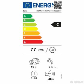 Volně stojící myčka nádobí Beko BDFN26646WC, 5 let záruka - 12