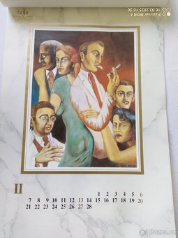 Karel Gott obrazy -kalendář z roku 1994 - 12