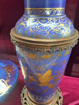 Petrolejová lampa - modrá - 12