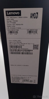 Herní notebook Lenovo Legion 5 Pro 16ACH6H, TOP Stav+BONUS - 12