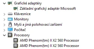 AMD X2 560+ 2x3,3 Ghz, 8 Gb DDR3, MB s VGA výstupem - 12