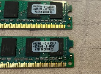 Paměti RAM do PC, typu DDR, DDR2 a DDR3, uvedená cena je za - 12