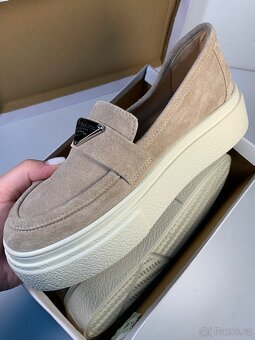 Dámské Loafers/ Mokasíny Kůže Nove - 12