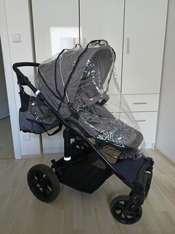 Kinderkraft Prime Lite šedý 2v1 2020 + příslušenství - 12