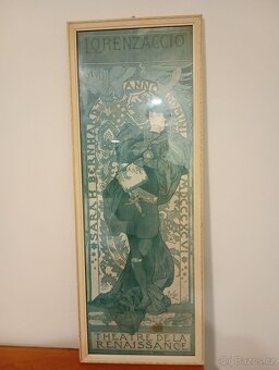 Sada 4ks secesních obrazů - Alfons Mucha - 12