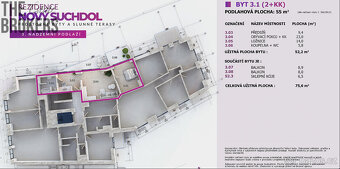 Prodej bytu 2kk 52 m2 + 2x balkon, Praha 6 - Suchdol - 12