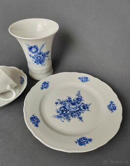 Sada starožitného porcelánů: trio Bavaria a váza Kaiser - 12