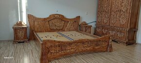 Predám masivni postel s loveckým motívem180×200 - 12