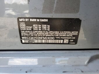 BMW M3 Competition G80 – jen 28tkm, rok 2022 - 12