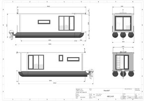 ECO hausbóty 10m, 12m/houseboats, nové - 12
