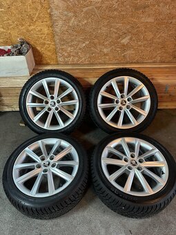ALU Kola ŠKODA 5x112 R17 TERON Zimní Pneu 225/45/17 - 12
