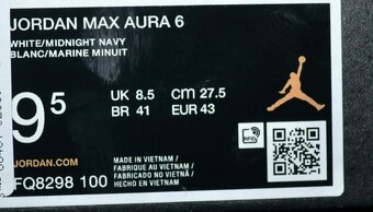 Tenisky zn. Nike Jordan Max Aura 6 vel. 43 - 12