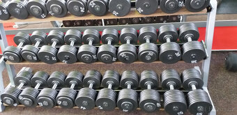 Profi pevné jednoruční činky 2 - 100kg NOVÉ - 12