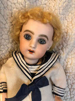 Rare Old Blue Baby, první forma Jumeau, průměr 1 1/27", cca - 12