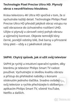 Televize Philips 55PUS6503/12 s úhlopříčkou 55palců (139 cm) - 12