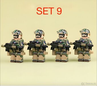 Rôzne sety vojakov (8ks) 1 + doplnky - typ lego - 12