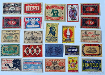 Sbírka 425 zápalkových nálepek Švédsko - 12