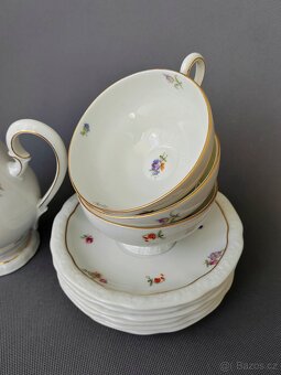 Nádherný porcelánový čajový set Bohemia Porcelán Bianca - 12