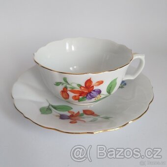 Starožitný porcelánový šálek Míšeň - Meissen - 12