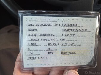 Opel meriva 1.6.    2003  139000km Težné - 12