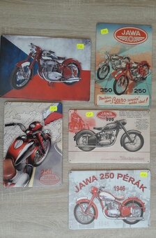 Retro plechové cedule JAWA - 12