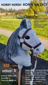 HOBBY HORSE - koníci na tyči - velikost S - 12