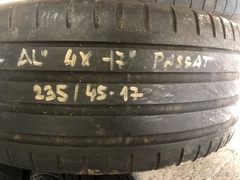 VW originál alu kola  7,5Jx17 s pneu,pěkny stav - 12