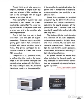 Jj electronic 283 phono - 12