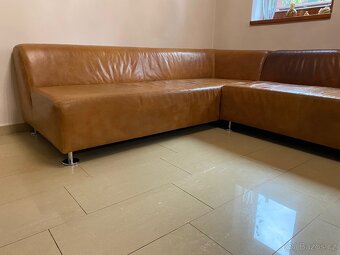 Prodám rohovou koženou sedací soupravu 235 x 270 cm - 12