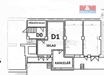 Pronájem skladu, 70 m², Louny, ul. Říční - 12
