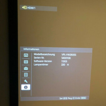 Sony VPL-VW260ES, bílý, 4K SXRD projektor pro domácí kino, 1 - 12