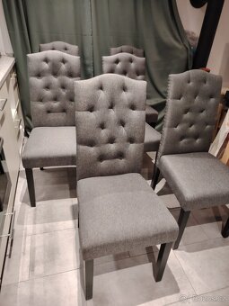 Nový set 6 kusů moderních jídelních židlí - 12