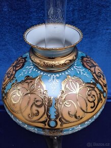 Petrolejová lampa orient. motiv - 12