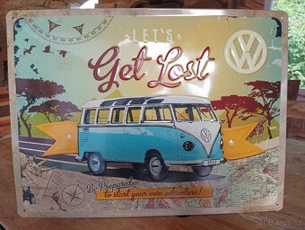 PLECHOVÁ CEDULE VW TRANSPORTER HIPPIES - 12