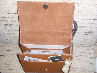 Nová značková kožená kabelka - PICARD ( s cedulkami ) - 12