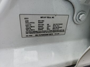 Tesla Model Y 75 Kwh  2021 - 12