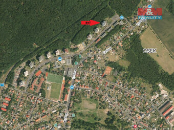 Prodej bytu 2+1, 54 m², DV, Osek, ul. Hrdlovská - 12