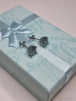 Naušnice s diamantem ( moissanit ) - 12