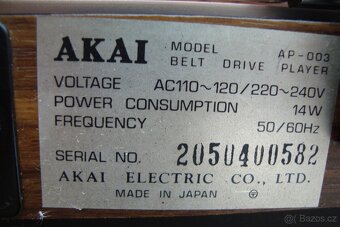 Gramofon Akai AP-003 - 12