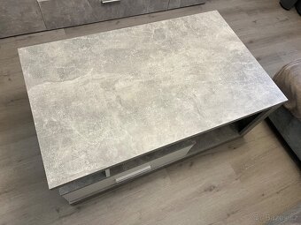 Konferenční stolek IGUAN - beton/bíla - 12