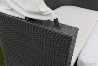 Ratanový zahradní gauč - 12