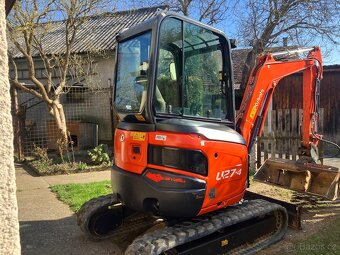Prodám minibagr Kubota U27 s nulovým přesahem zádě - 12