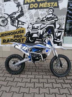 Pitbike Shark 125ccm 17x14 modrá - 12