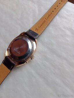 Staré funkční  pozlacené hodinky Slava automati - 12