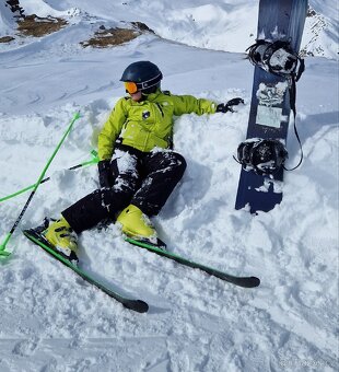 Švýcarské Stöckli lyže Team SX 140 cm + sportovní hůlky - 12