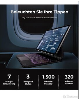 Pouzdro s klávesnicí a trackpadem, Dracool pro iPad 10. gen - 12