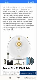 Robotický vysavač Sencor SRV 9150WH bílý - 12